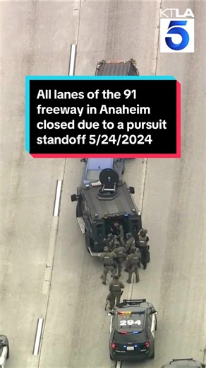 Anaheim 91 Freeway Standoff Closure Update