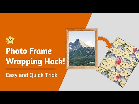 How to Wrap a Picture Frame with Gift Wrapping Paper || How to Pack Frames, Mirrors and Artwork