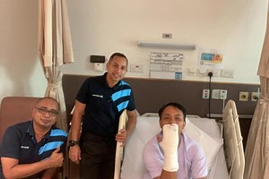 Man bitten by python in Orchard recovering after surgery to remove embedded snake tooth