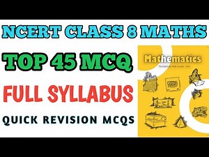 Best MCQ Class 8 Maths Full Syllabus | Class 8 Maths MCQ | Important Questions Class 8 Maths