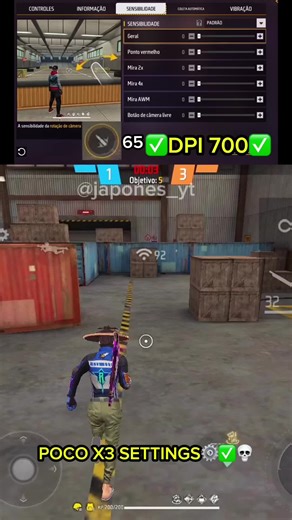 Best Free Fire Sensitivity Settings for POCO X3