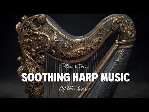 Angelic Harp Music for Deep Sleep & Stress Relief | Gentle Instrumental
