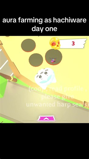 Hachiware Aura Farming Day One in Adopt Me