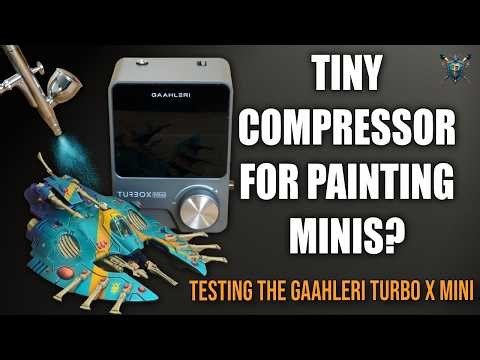 Pocket Sized Airbrush Kit?! Gaahleri TurboX Mini Review!