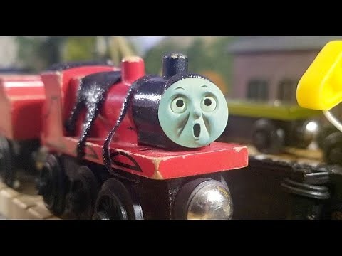 James In A Mess TAR WAGON CRASH! | Thomas & Friends Wooden Railway Clip Remakes