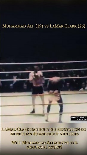 When 40 Knockouts Met Muhammad Ali, Muhamaad Alí vs Lamar Clark (1962) #muhammadali #sports #boxing