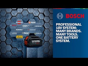 Professional 18V System: Many brands. Many tools. One battery system.