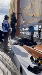 3.5K views · 91 reactions | You can do RYA Day Skipper on a pilot cutter, but there is a lot of rope! Cornwall Maritime Trust members on Tallulah this week trying to beat the clock with a reefing exercise. #skippertraining #pilotcutter | Classic Sailing | Facebook