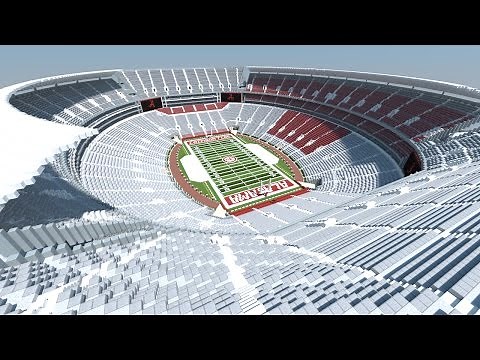 Minecraft - MEGABUILD - BRYANT DENNY STADIUM (Alabama Crimson Tide) [Official] +DOWNLOAD
