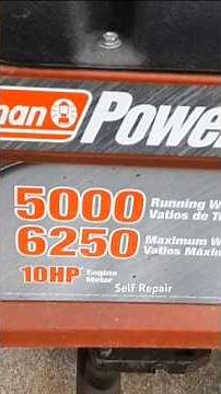 Almost new generator wont make power. what's is it ? Coleman Power mate 10hp 5000 watts #generator