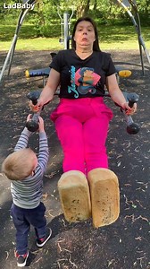 11M views · 101K reactions | When Dad makes Mum wear bread slippers 禮 #Loafers #BreadSlippers #Fashion #YesMate | LadBaby | Facebook