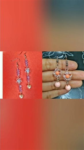 Easy 5 Minute Earrings at home|| Beaded Crystal earrings #diy #crafterSS #jewellery #youtube shorts