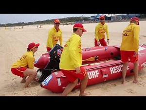 Inflatable Rescue Boat - Lifting and Launching - Video 2