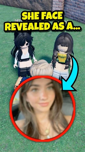 she was mean… (face reveal) #roblox #shorts #funny