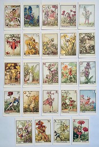 Flower Fairy Alphabet Postcards A-Z: Complete Set of Vintage Style Art Prints (24 Postcard Set) - Etsy UK