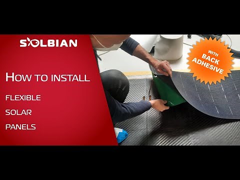 Solbian flexible solar panels install