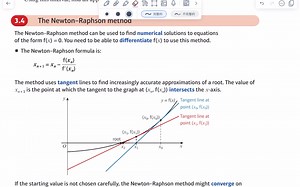 Alevel 数学 Edexcel FP1 Chapter3: Newton-Raphson Method