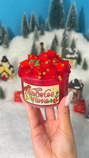 6K views · 94 reactions | Mistletoe Magic is the perfect holiday slime for my friends who prefer unscented products  it’s totally unscented, super festive, and honestly way too fun to squish  Mistletoe Magic Slime scent: unscented texture: clear + sponge cubes #snoopslimes #slimerestock #slimeasmr #slimetok #holidaydrop #christmasszn #oddlysatisfying #slimeaesthetic | Snoopslimes | Facebook
