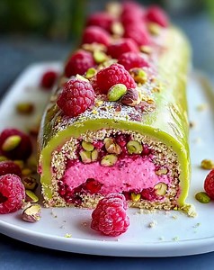 Pistazien-Himbeer-Torte – Ein himmlisches Dessert für besondere Anlässe 🍰 Zutaten 📋 - 200 g ungesalzene, geschälte Pistazien - 4 frische Eier...👇👇👇 | Sybil rezepte
