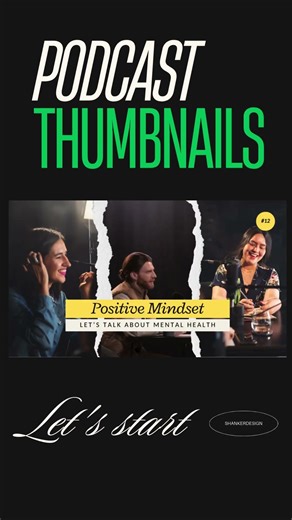 podcast youtube thumbnail | viral thumbnail by shankerdesign
