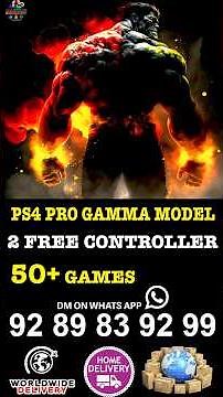 PS4 PRO Gamma Model Hulk Special Edition With Free 2 Controller | How To 12.52 Jailbreak on PS4