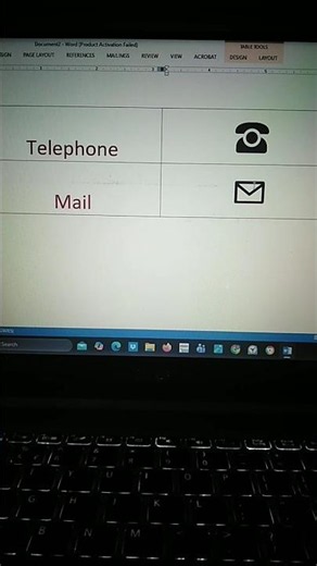 MS word ☎️📧 telephone & mail Shortcut keys