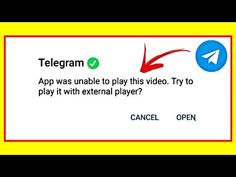 Fix App was unable to play this video Try to play it with external player Telegram problem solved