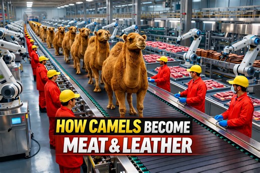 2K views · 12 reactions | “Inside the Modern Camel Industry: From Farm to Meat & Leather Production” #CamelProcessing #MeatProduction #LeatherIndustry #FactoryProcess #howitsmade | TrendSe77er | Facebook
