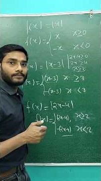 modulus Function को break कैसे करें | class 12 math in hindi | #class12maths #modulusfunction #short