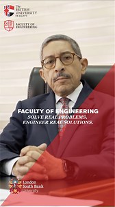 Gain the knowledge and practical skills to shape modern infrastructure at BUE’s Faculty of Engineering. With global standards and multidisciplinary learning, prepare for real-world impact across engineering fields. Solve real problems. Engineer real solutions. 📍Apply now: bue.edu.eg 📞 19283 Faculty of Engineering at BUE LSBU Global British Council Egypt UK in Egypt Manchester Metropolitan University Universities UK Queen Margaret University, Edinburgh Universities UK International #BUE #Engine