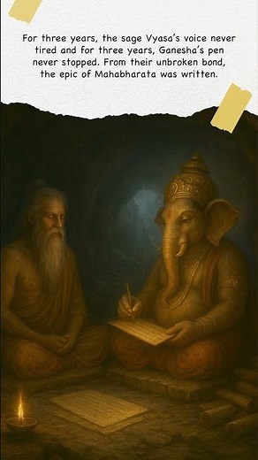 Vyasa & Ganesha: The Untold Legend of Writing the Mahabharata | 3-Year Epic Story