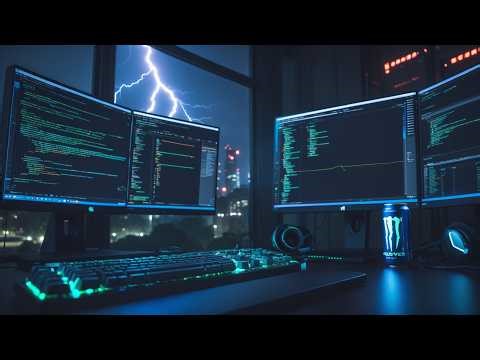 Silicon Valley Overclock ⚡ Thunderstorm Coding Marathon | Hardware Focus 83:09