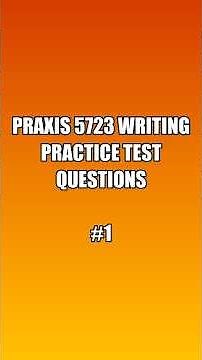 Praxis 5723 Writing Practice Test Questions ✍️ Pass Fast #Praxis5723 #TestPrep #praxistest