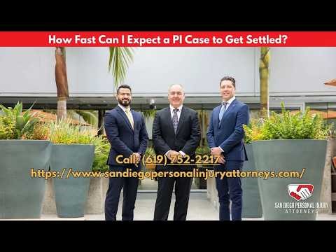 How Fast Can I Expect a Personal Injury Case to Get Settled? SDPIA