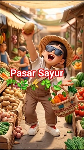 🌽 Ke Pasar Yuk! Kenalan Sayuran dalam English 🛒✨