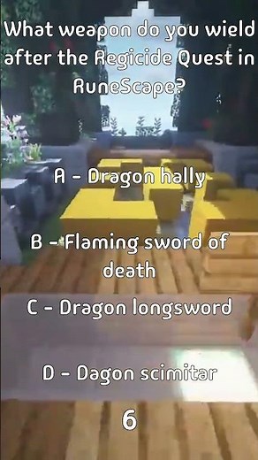 What weapon do you wield after the Regicide Quest in RuneScape?