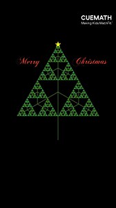 Merry Christmas 🎄✨ Infinite lines coming together to form a Christmas tree✨ What looks like a Christmas tree is really the same triangle repeating at smaller and smaller scales. That’s a fractal — where simple patterns repeat to create something beautiful. #maths #learning #schoolmath #tutoring #mathtutor #cuemath #parent #triangles #fractals #christmas #christmastree #merrychristmas #mathfit | Cuemath