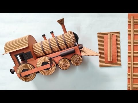 How to Make a Cardboard Steam Engine Train | Decoration Craft