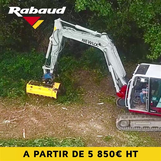 👉 Broyeurs forestiers sur pelles RABAUD ▶️ Pour accomplit tous types de travaux : entretien des chemins coupes feux, débroussaillage... 💪 Rotor à marteaux fixes, marteaux mobiles, lames forestières... ⚙️ Compatibles avec toutes pelles de 2,5 à 20 tonnes | RABAUD