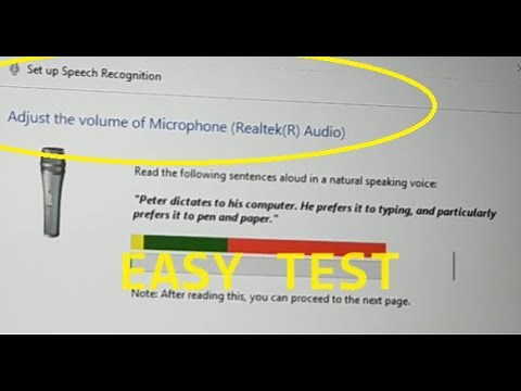 how to test a microphone working or not, sound recording or not