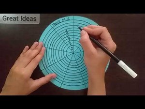 Multiplication table wheel |Maths TLM |Maths model for primary school #mathstlm#multiplication table