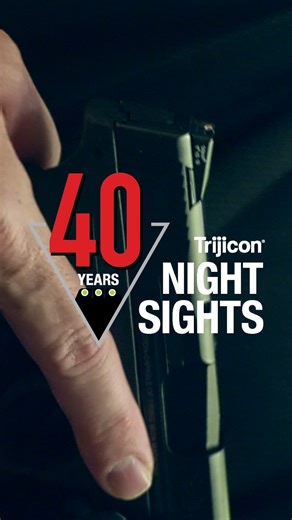 5K views · 151 reactions | This year we celebrate 40 years of Trijicon Night Sights. In 1985, Trijicon introduced the Bright & Tough™ family, creating the tritium night sight category. Decades later, that same spirit of innovation lives on in every Trijicon sight - trusted by professionals and civilians alike. | Trijicon, Inc. | Facebook