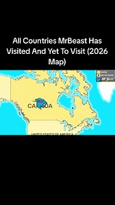 ‏All Countries MrBeast Has Visited And Yet To Visit (2026 Map) | misterbeast