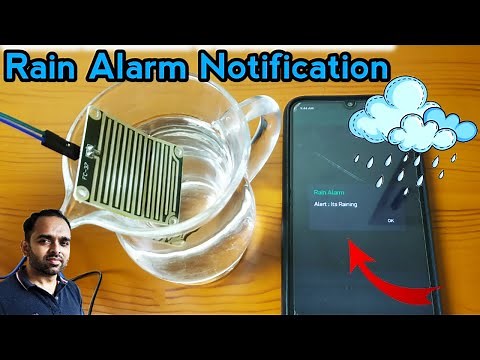 Rain Alarm Notification in Mobile | IOT Projects
