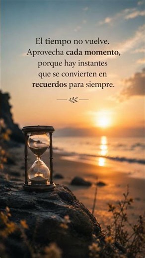 aprovecha el tiempo,el tiempo no vuelve#amor #reflexion #frases #motivacion #valordeltiempo