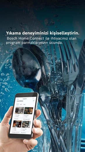 Bosch Home Türkiye | Her bulaşık yükü farklı bir programa ihtiyaç duyar. 🍴💧 Bosch Home Connect ile yıkama deneyimini ihtiyaçlarınıza göre... | Instagram