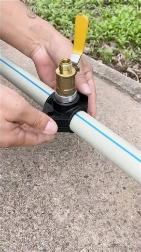 The Fastest Way to Install a Pipe Tap Fitting! #diyhacks #handytools #tap