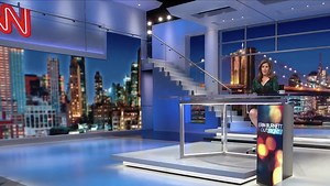 CNN Studio 19Z blends video walls and structural elements