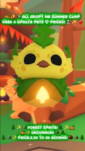 🏕✨️🦆All Adopt Me Summer Camp Week 4 Update Pets & Prices!🦝✨️🍫#adoptme #roblox #adoptmeupdate