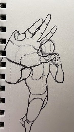 How to draw a Fighter Pose ⭐️Tutorial⭐️ #drawing #draw #sketch #fighter #pose #tutorial #howtodraw